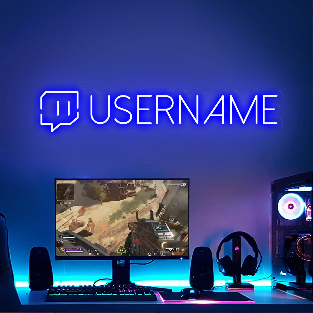 Shop Twitch Custom Username Gaming LED Neon Signage With Us – Neoneoworld